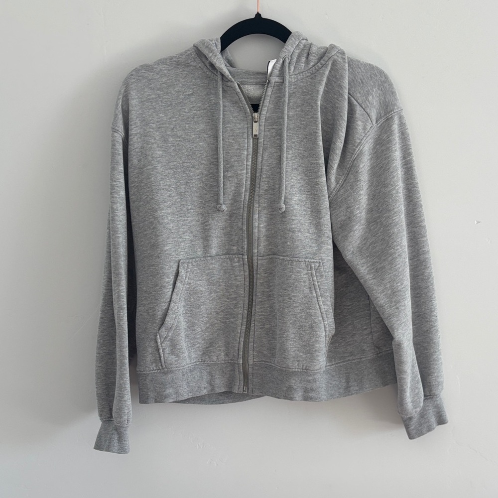 H&M Gray Zip-Up Hoodie